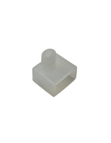 10 PZ Connettore di Alimentazione Morbido Gomma Per Striscia Led Neon Flex SL240810 Con Uscita Cavo Laterale