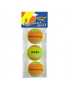 Mandelli Set Palle Tennis da 3 pz Beach Professional 2