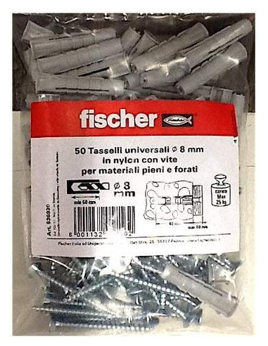 Fischer Kit da 50 Tasselli Plastica...
