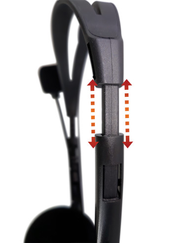 Techly Cuffia Stereo con Microfono Nero