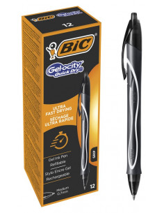BIC Penna gel Gelocity QuickDry Nero