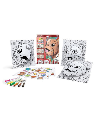 Crayola Set Attività Pops Pets - Trasforma Cuccioli in Personaggi Tridimensionali!