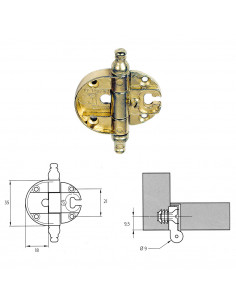 Cerniera per mobili 'A0056'...