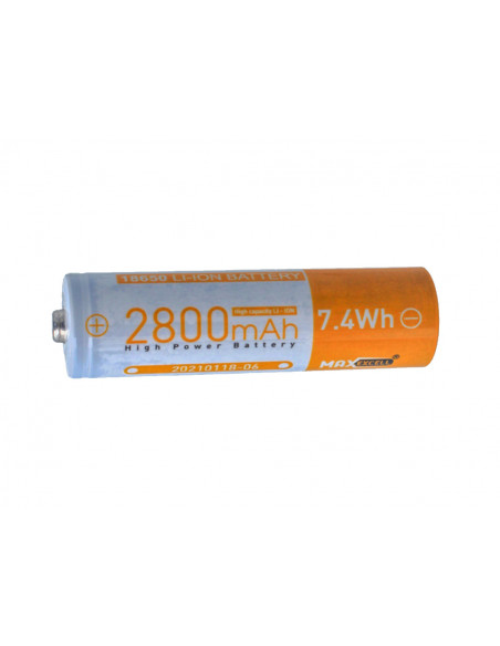 Pila Batteria 18650 Ricaricabile 2800mAh 3,7V Litio