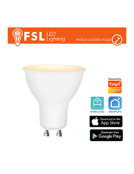 Lampada GU10 SMART BEACON TECH 6w 3WHITE Dim + EXPO
