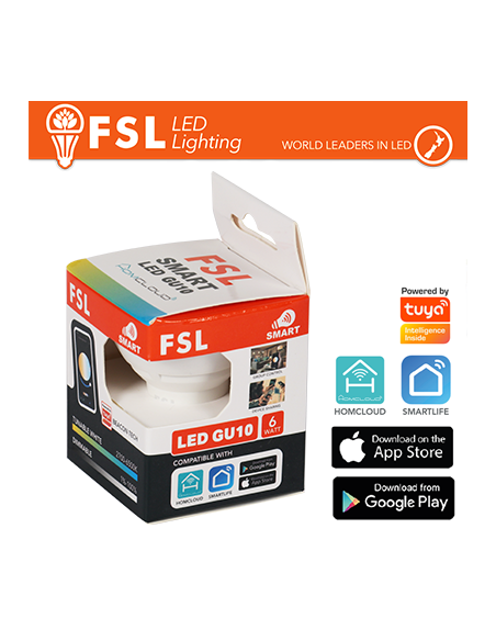 Lampada GU10 SMART BEACON TECH 6w 3WHITE Dim + EXPO