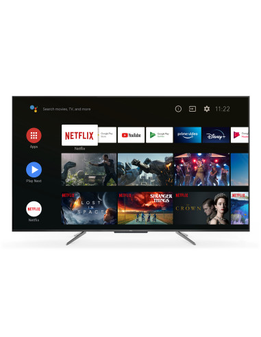 TCL 55C715 55 pollici QLED TV, 4K Ultra HD, Smart TV con sistema Android 9.0 (HDR 10+, Micro dimming, Dolby Vision-Atmos),