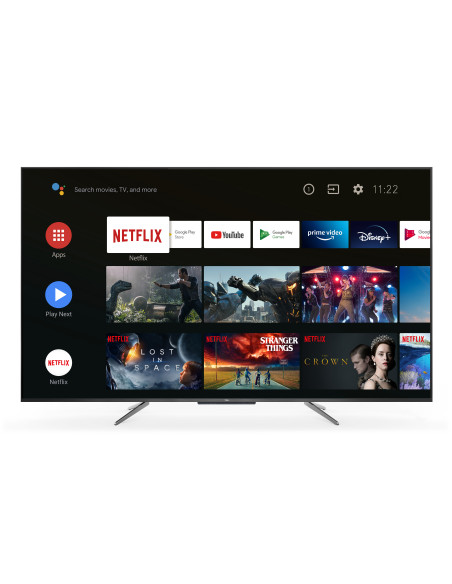 TCL 55C715 55 pollici QLED TV, 4K Ultra HD, Smart TV con sistema Android 9.0 (HDR 10+, Micro dimming, Dolby Vision-Atmos),