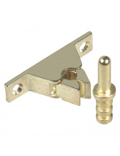 Fermaporta a pinza bronzato
