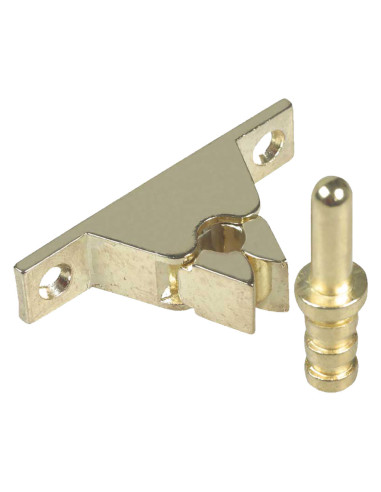 Fermaporta a pinza bronzato