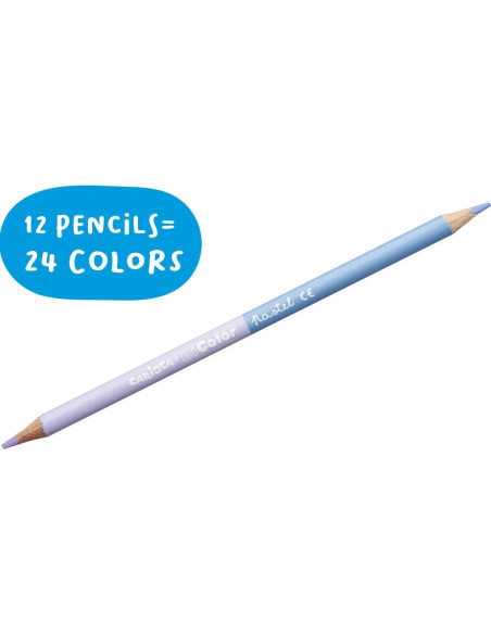 Carioca Pastelli Bi-color 43309 Colori assortiti