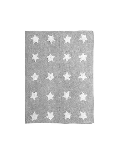 Tappeto per Bambini con Stelle Grigio...