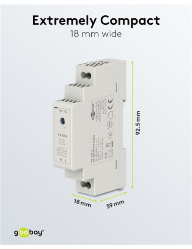 Alimentatore su Guida DIN 12V 1,25A 15W