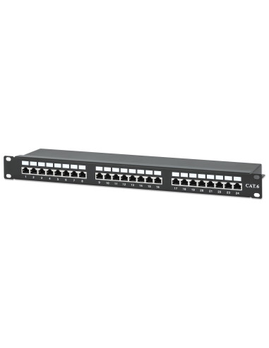 Pannello Patch STP 24 Posti RJ45 Cat.6