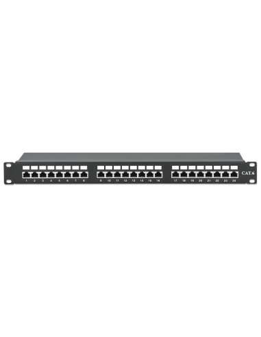 Pannello Patch STP 24 Posti RJ45 Cat.6