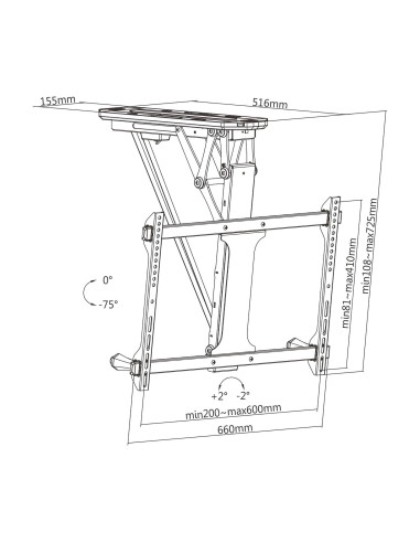 Supporto TV Motorizzato da Soffitto...