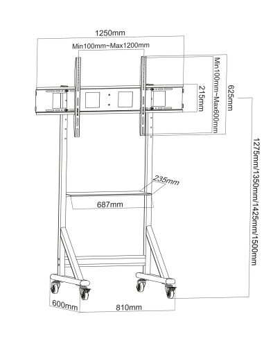 Supporto da Pavimento TV LCD/LED...