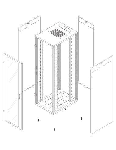 Armadio Rack NextGen 19'' 600x800 20U...
