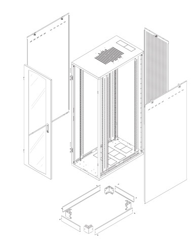 Armadio Server Rack NextGen 1000 19''...