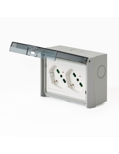 Multipresa Universale IP55 con Doppia...