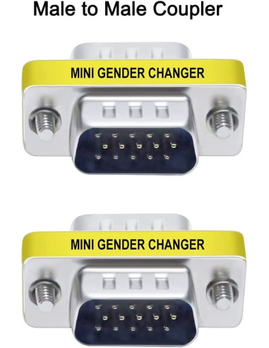 Mini Gender Changer VGA DB 15 poli HD...