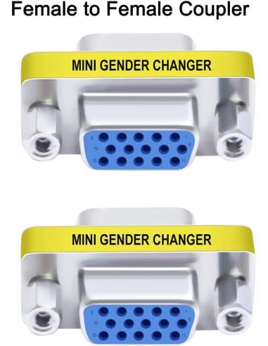 Mini Gender Changer VGA DB 15 poli HD...