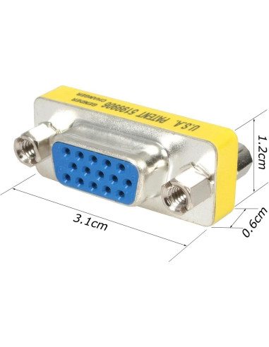 Mini Gender Changer VGA DB 15 poli HD...