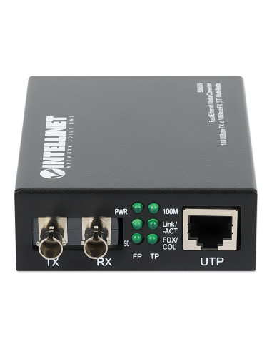 Convertitore RJ45 - Fibra ST 100Base-TX
