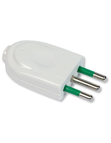 Spina 2P+T 10A Bianco