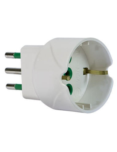 Adattatore Schuko Spina 2P+T 10A...