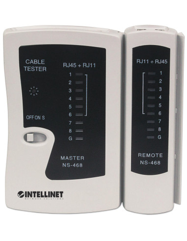 Tester di Rete per Cavi RJ11/12 & RJ45