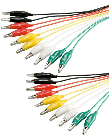 Kit Cavi di Prova Isolati Multicolore...