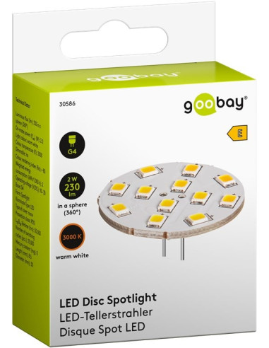 Faretto Led a Disco 12LED SMD G4 5050...