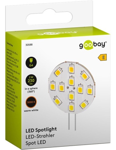 Lampada 12LED SMD G4 5050 2W 230lm...