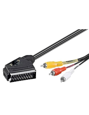 Cavo Audio video Scart RCA 2 Mt IN/Out