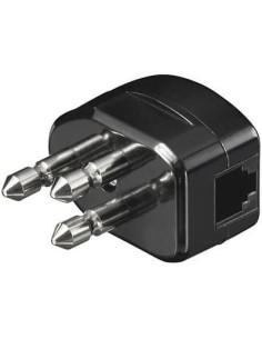 Spina tripolare con RJ11 Nera 2