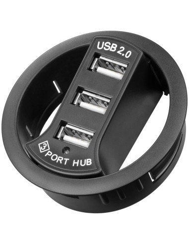 Hub USB 2.0 3 porte In-Desk diametro...