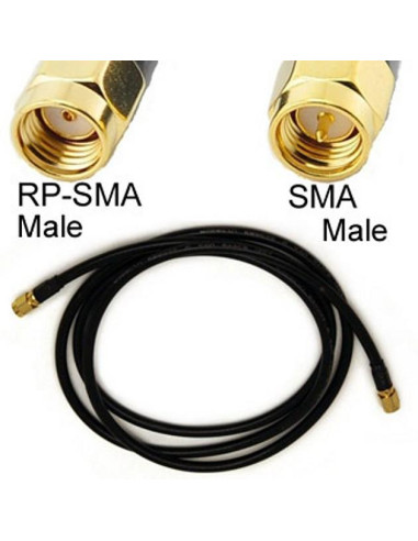 Cavo Antenna SMA M / RP-SMA M 3 metri