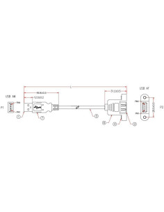 Cavo USB 2.0 A Maschio/A...