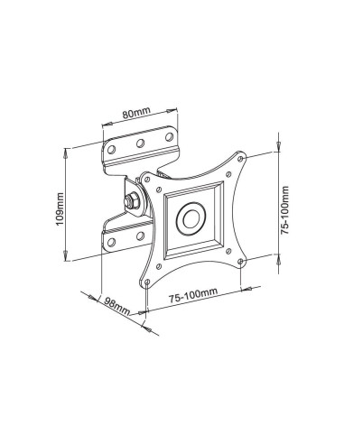 Supporto a muro per TV LED LCD...