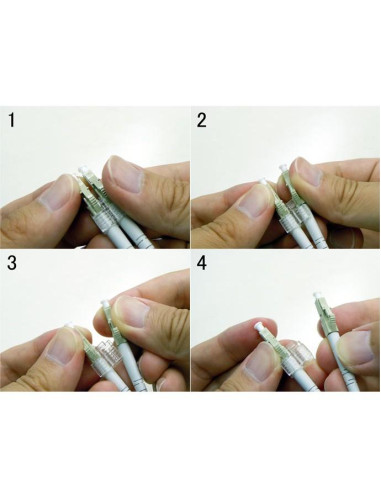 Clip LC Duplex Trasparente