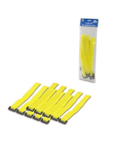 Fascette Fermacavo Gialle in Velcro...