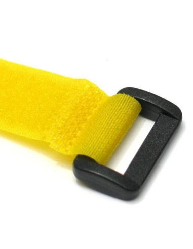 Fascette Fermacavo Gialle in Velcro...