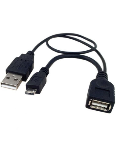 Cavo USB A F 2.0 OTG Micro USB M con...