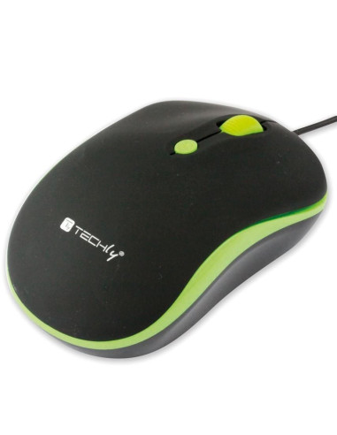 Mouse Ottico USB 1600 Dpi Nero/Verde