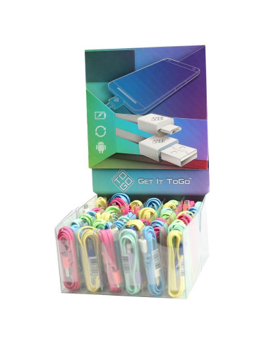 Espositore 48 Cavi Flat USB A / Micro...