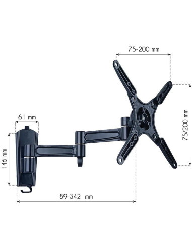 Supporto a Muro per TV LED LCD 13 -...