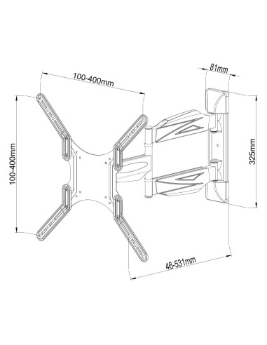 Supporto a Muro Ultra Slim per TV LED...