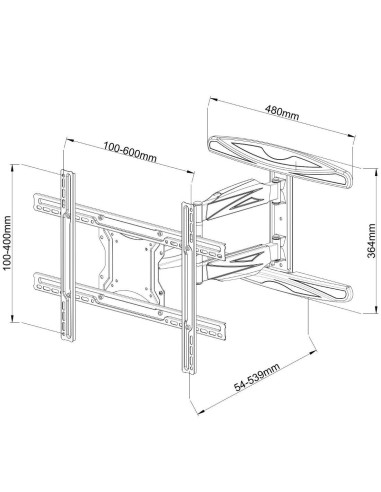 Supporto a Muro Ultra Slim per TV LED...