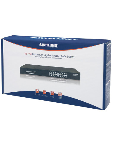 Switch Gigabit 16 Porte Ethernet PoE+...